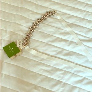 Kate Spade 3/4” bridal sash sz S/M **NWT**